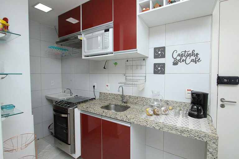 Flat piscina/academia/campo de futebol-Muro Alto