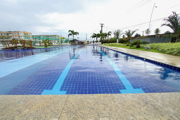 Flat piscina/academia/campo de futebol-Muro Alto