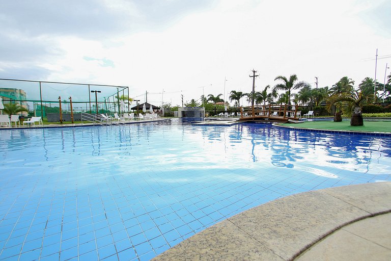 Flat piscina/academia/campo de futebol-Muro Alto