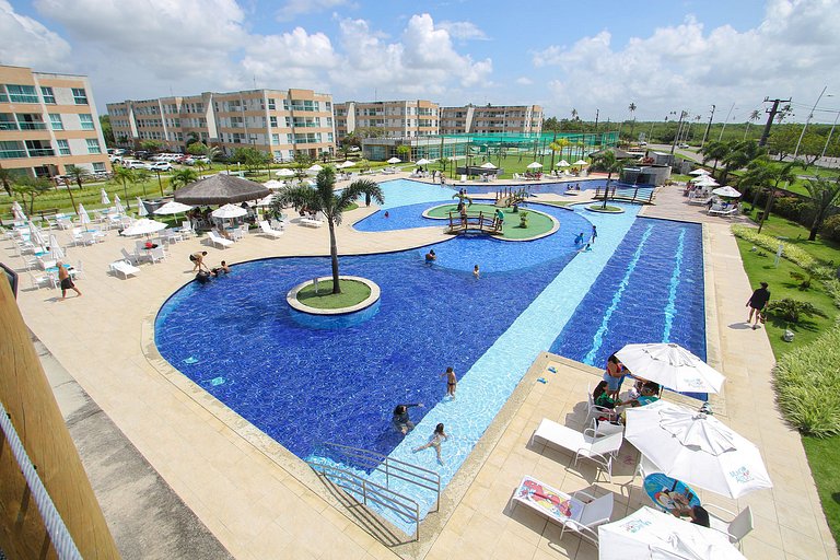 Flat piscina/academia/campo de futebol-Muro Alto