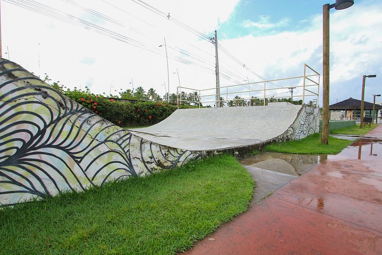 Flat piscina/academia/campo de futebol-Muro Alto