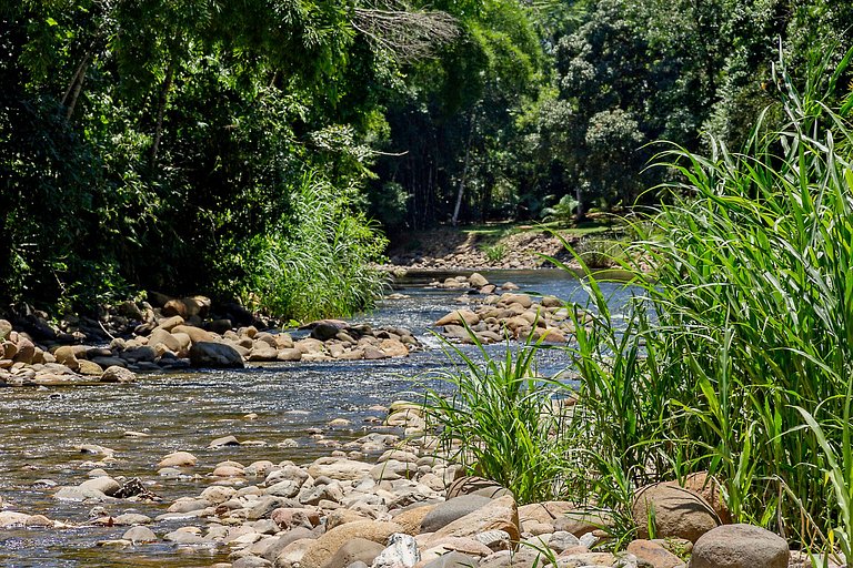 Chácara Piscina e RIO no fundo a 60km de Curitiba