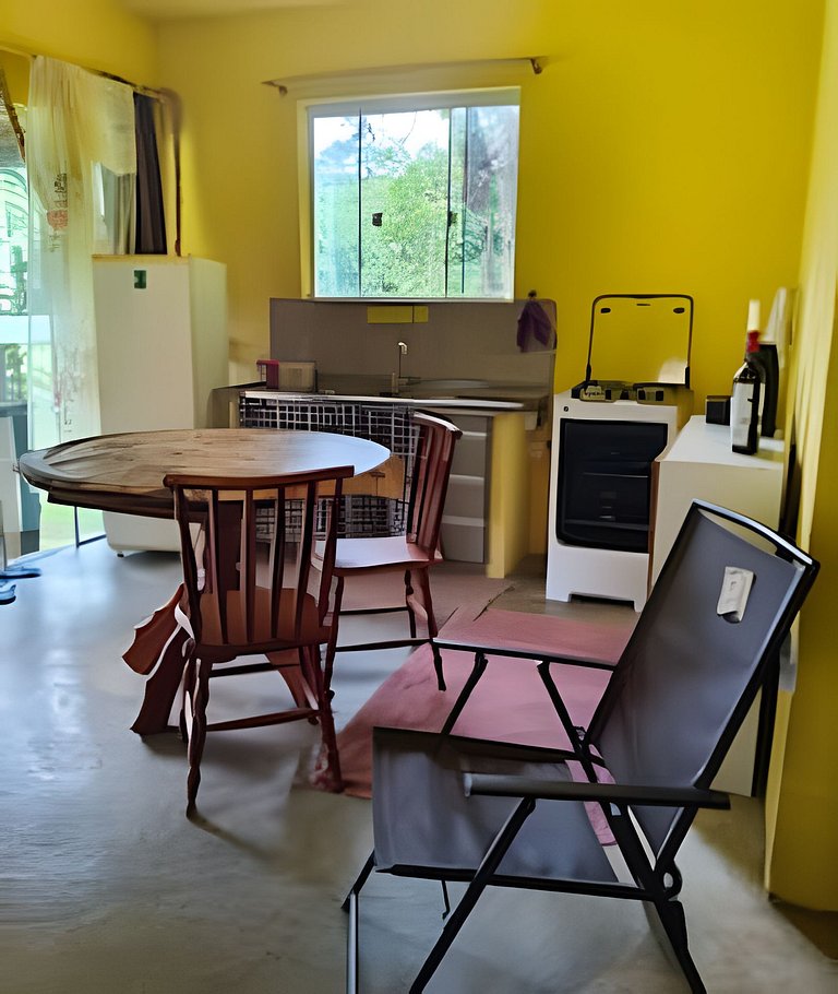 Chalé Morretes Arraial - Piscina e Rio