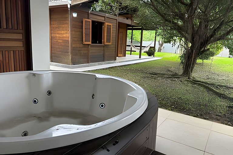 Quintal da Serra -ofurô e ar condicionado