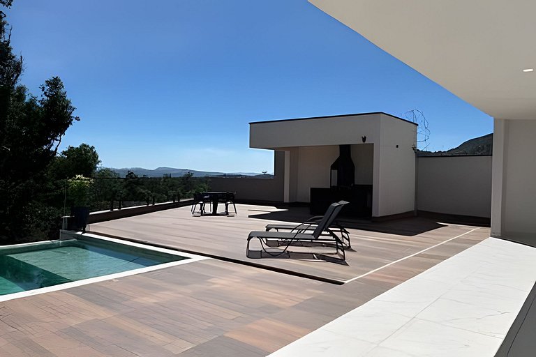 Vista panorâmica | 3 suítes, piscina e gourmet