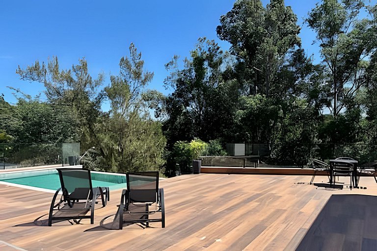 Vista panorâmica | 3 suítes, piscina e gourmet