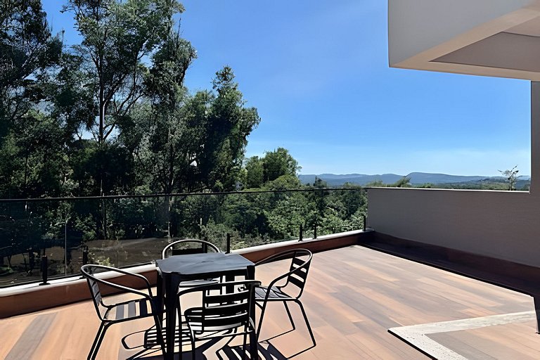 Vista panorâmica | 3 suítes, piscina e gourmet