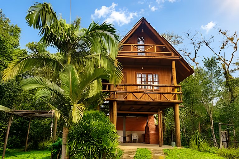 Chalé Romântico com Vista para a Serra