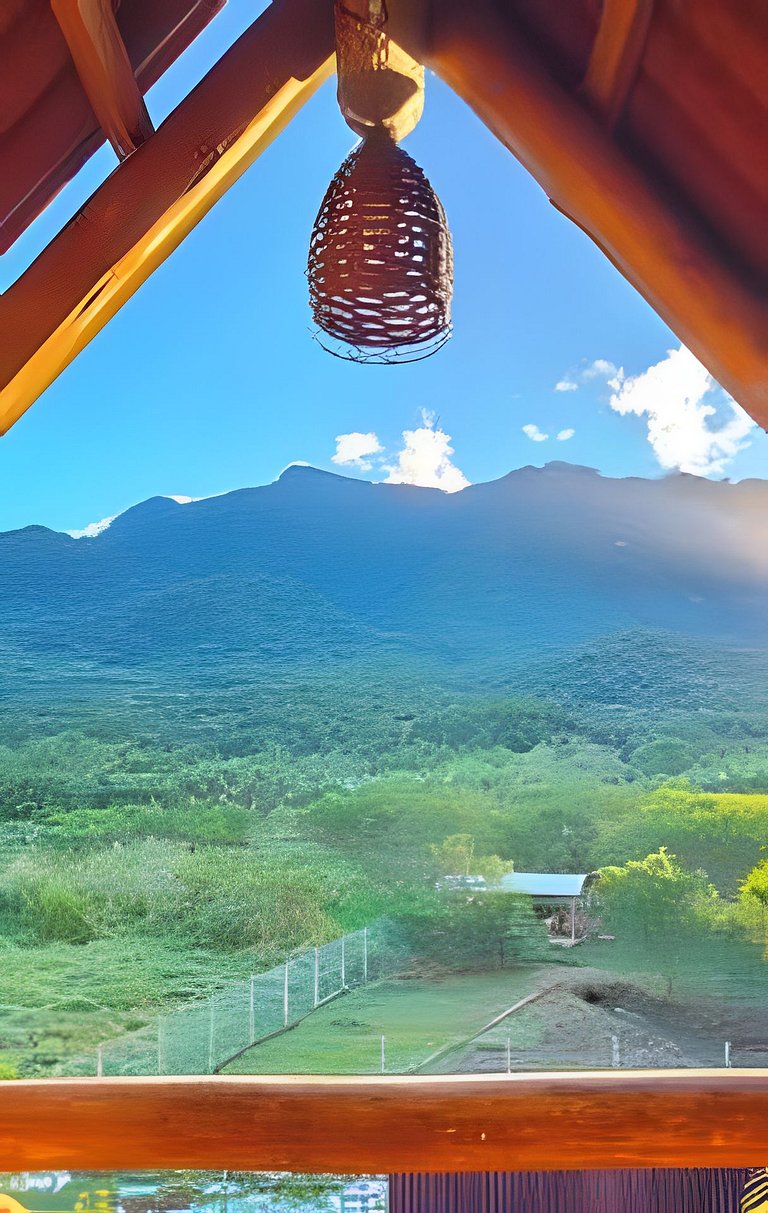Chalé Romântico com Vista para a Serra