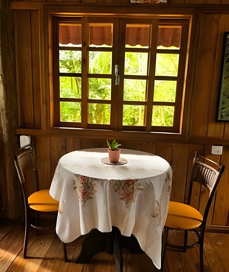 Chalé Romântico com Vista para a Serra