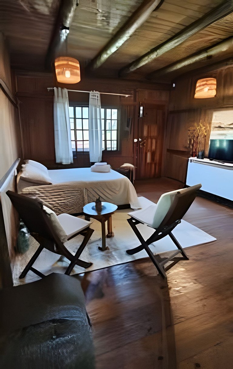 Chalé Romântico com Vista para a Serra