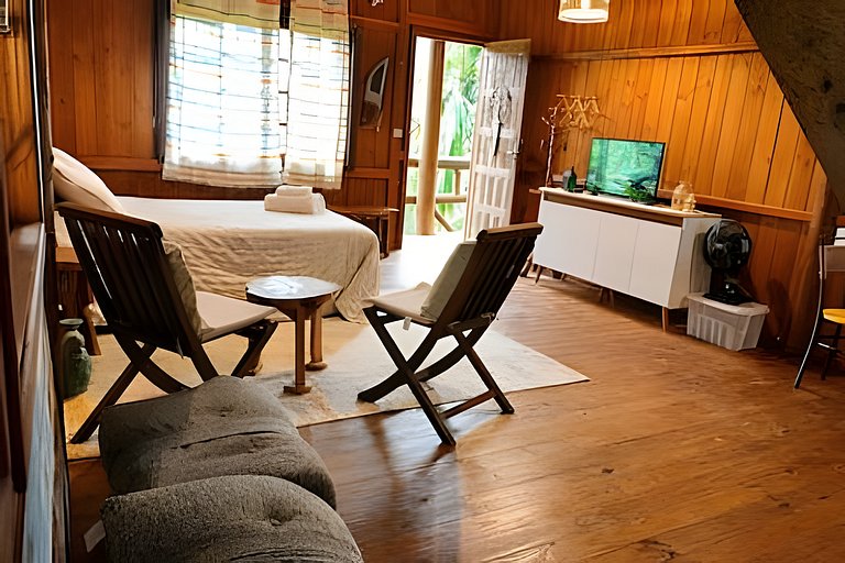 Chalé Romântico com Vista para a Serra