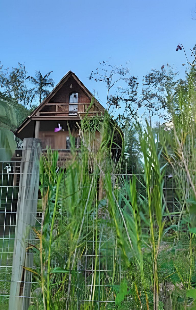Chalé Romântico com Vista para a Serra